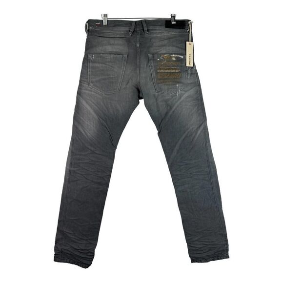 New Diesel Men Jeans US 27 D.N.A. Mutation Grey Fade Belther Slim Fit Button-Up - Picture 5 of 11